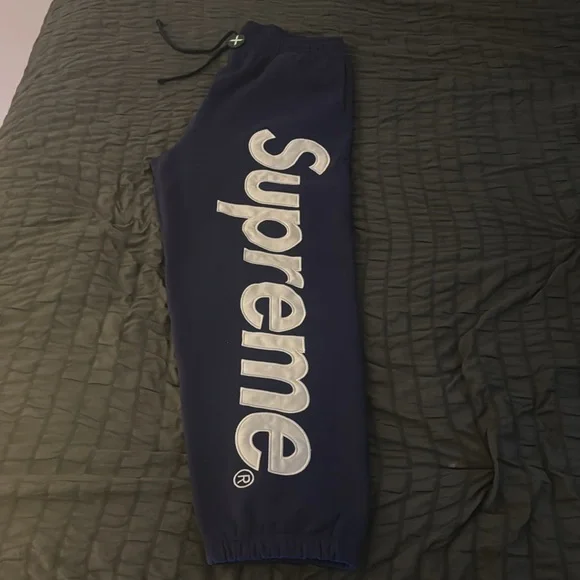 Supreme Satin Appliqué Sweatpants